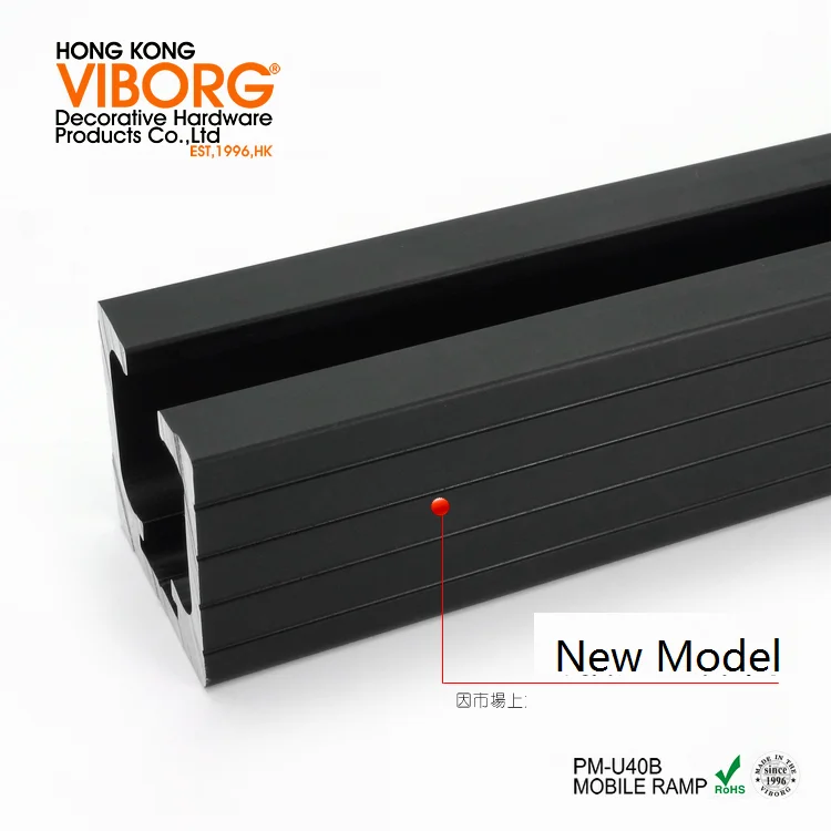 VIBORG 2-Meter Extra-thick Roll Sliding Door Track, Slinding Door Hanger Roller Track Sliding Door Hanging Wheel Track