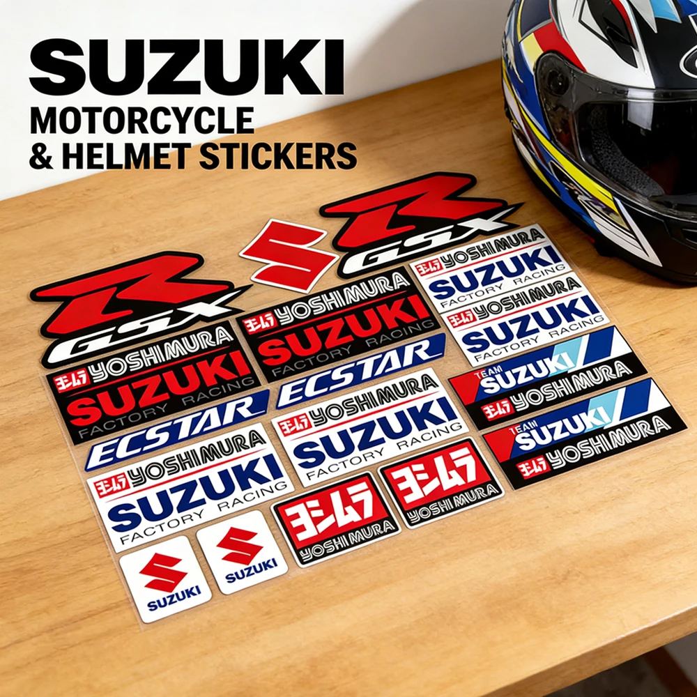 

Motorcycle Reflective Stickers for Suzuki Burgman ADV GSX GW UZ UU UY Scooter Racing Helmet Modification Decor Decals