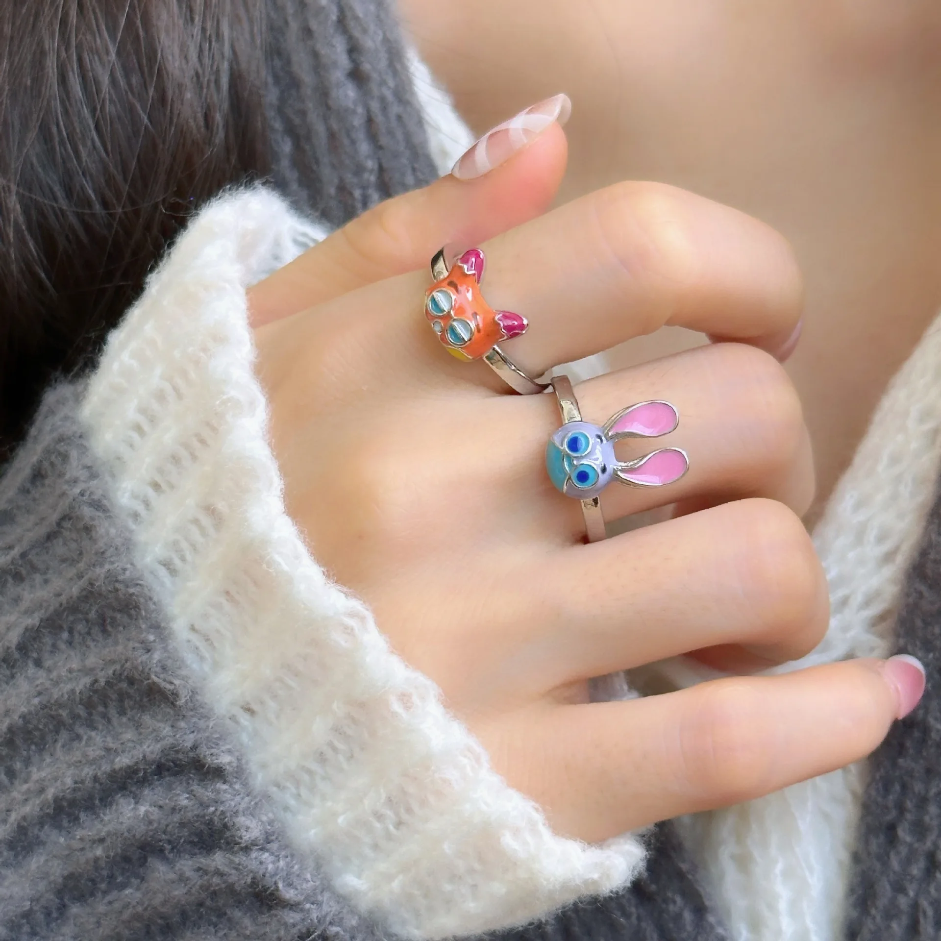 อะนิเมะซูโทเปียคอสเพลย์แหวนสำหรับผู้ชายผู้หญิงเครื่องประดับแหวนอุปกรณ์ประกอบฉากฮาโลวีนปาร์ตี้คาร์นิวัลของขวัญ