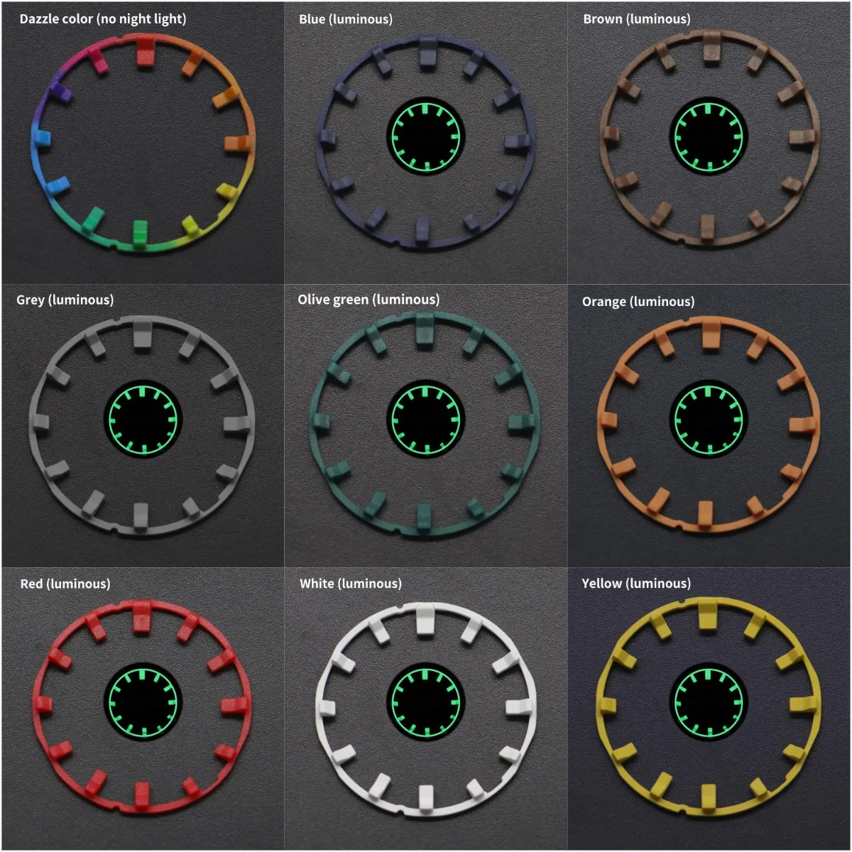 GA2100 GA2110 Luminous Dial DIY Bracket Dial Watch Scale Ring Suitable for Casioak Watch Modification Accessories