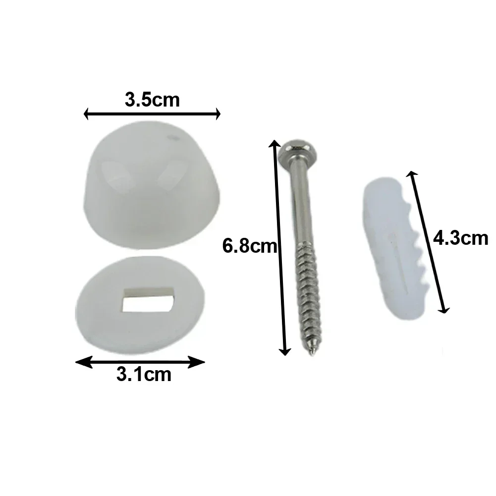 Bidet Anchor Toilet Accessories Pan Fix To Floor Kit Repair Fixings Silver Stainless Steel+Plastic Fitting Screws