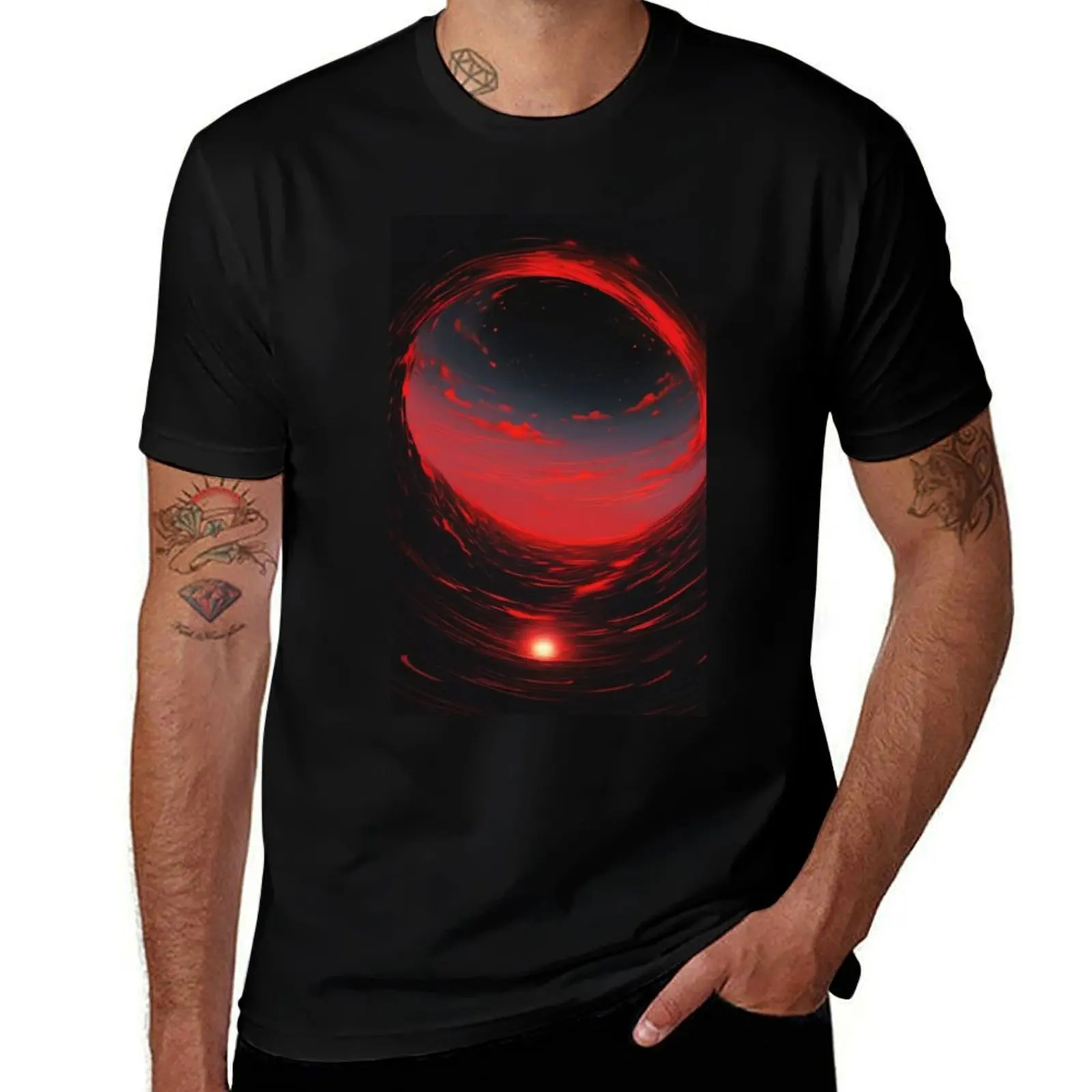 

Black Hole Duvet Cover T-Shirt t shirt custom print t shirt man casual man t shirts cotton T-shirt