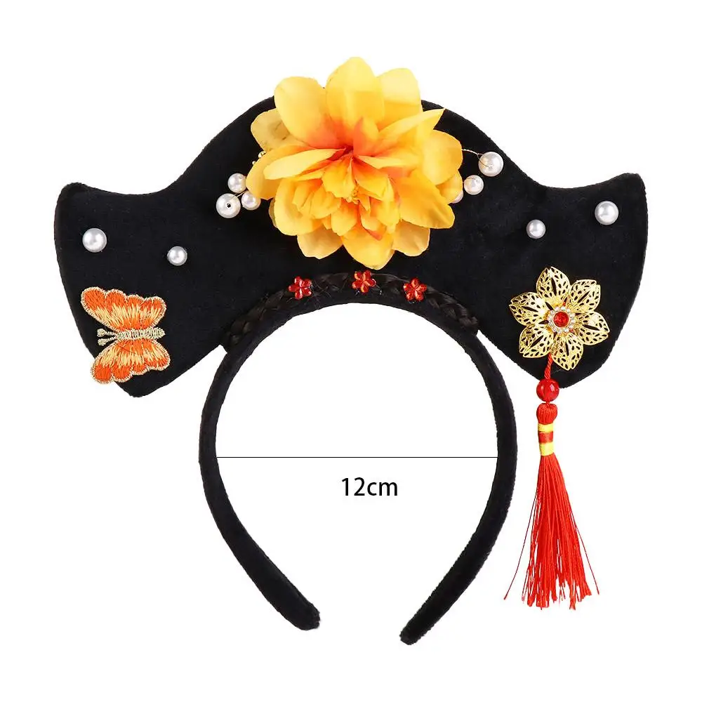 Ancient China Royal Court Queen Princess Headband Headdress Chinese Style Traditional Classical Hanfu Cheongsam Hair Hoop