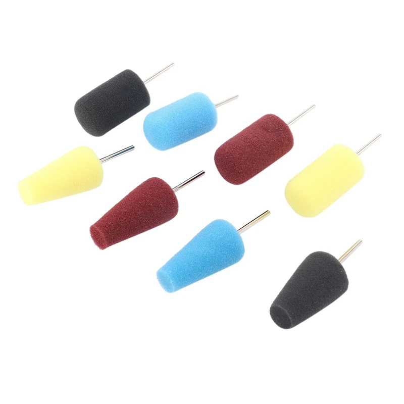 

80X Buffing Polishing Wheel Car Polish Buffing Shank Polishing Sponge Cone Metal Foam Pad Car Maintenance Cleaning Tool