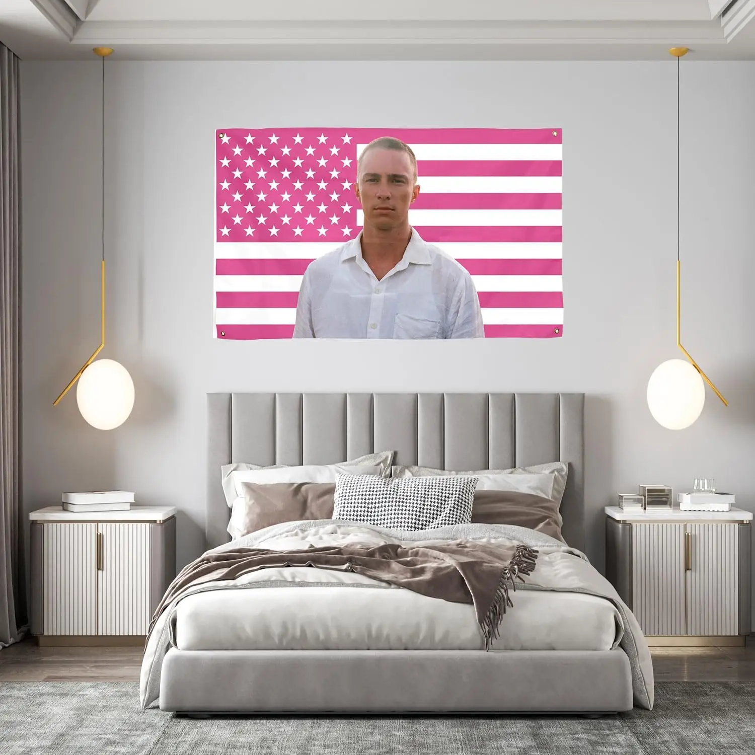 3x5ft Idol Flags Starkey Rafe Cameron American Flag Vivi Tapestry With 4 Copper Grommets,For College Dormitory Hanging