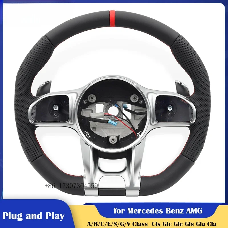 

Руль из карбона TOP для Mercedes-Benz AMG W204 W205 W211 W212 W222 W22 A/B/C/E/S/G/V Class, CLS, GLC, GLE, GLS, G