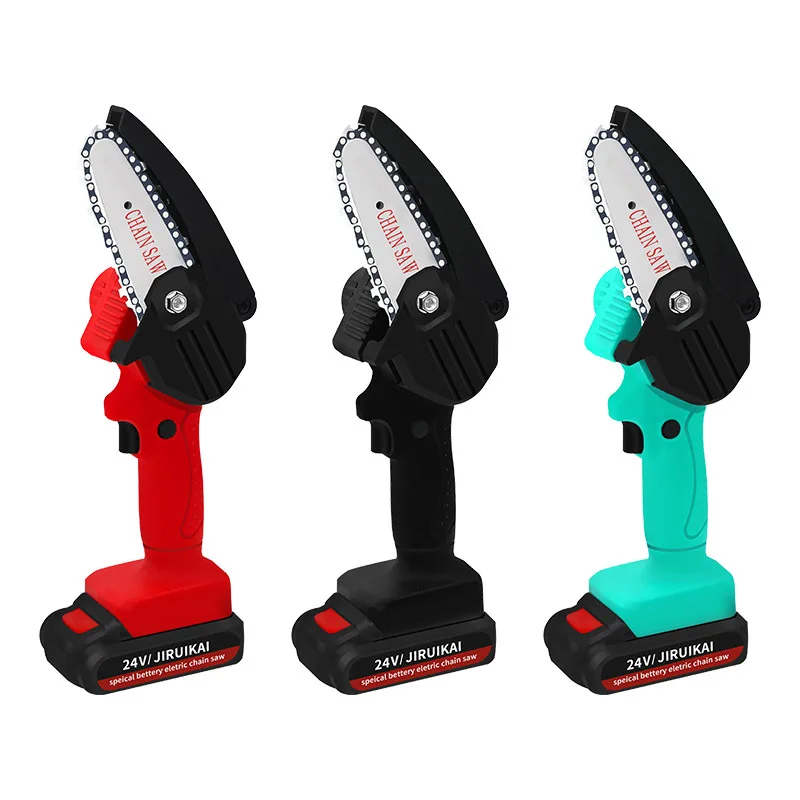 24V Battery 2022 New Portable Mini Electric Pruning Saw Rechargeable Small Wood Spliting Chainsaw One-handed Woodworking Tool