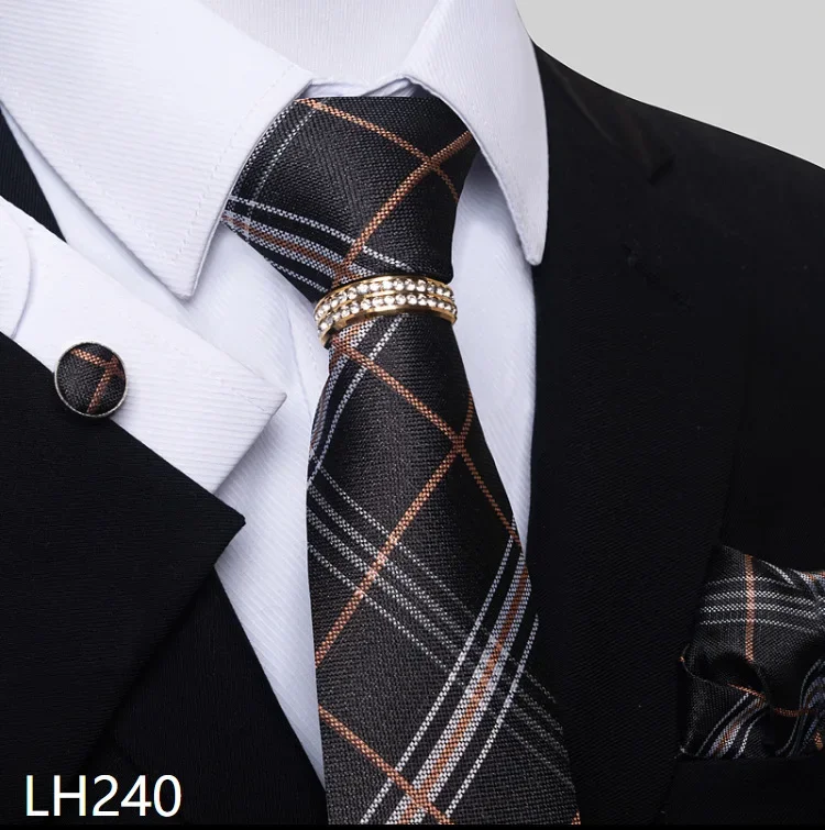 Corbata de azulejo para hombre, corbata clásica de seda tejida, corbatas para el cuello de nuevo Color, 2024