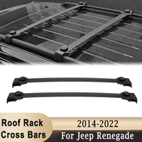 Roof Rack Cross Bars For Jeep Renegade 2015-2023 Aluminum Car Roof Top for Canoe Kayak Luggage Carrier Rack Holder 68KG Load