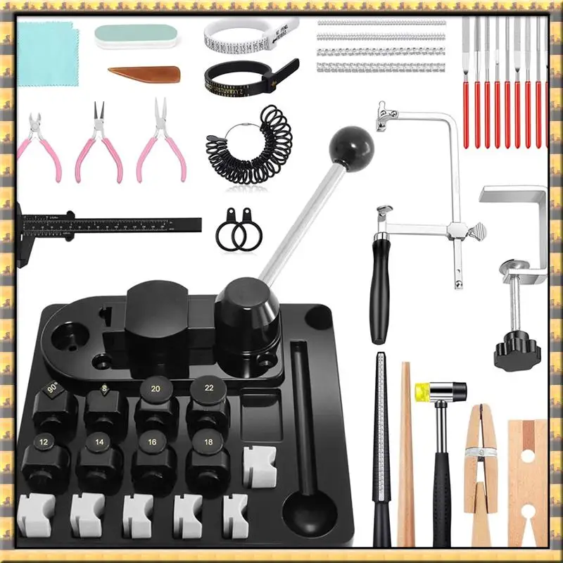 ^AT03 Top Ring Bender,Ring Bending Tool Set For Spoon Heavy Duty With Jewelry Spoon Making Tool,Multi-Functional DIY Maker Machi