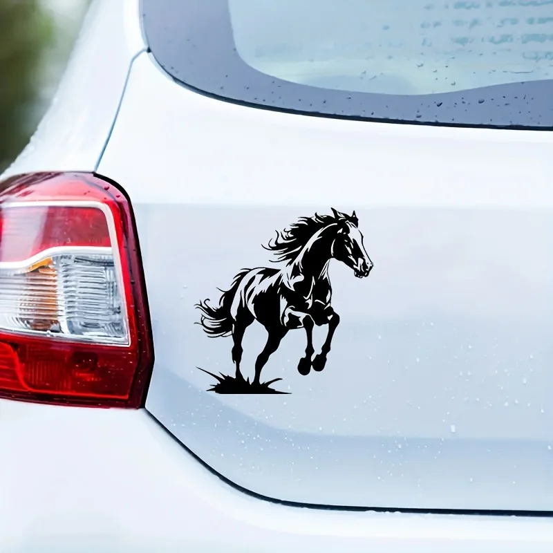 

High-Quality Horse Silhouette Vinyl Decal, Durable Waterproof Sticker for Laptops, Trucks & Wall Decor