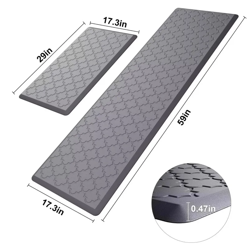 Anti Fatigue Mats for Kitchen Floor Non Slip Cushioned Rugs for Standing Office Sink Laundry