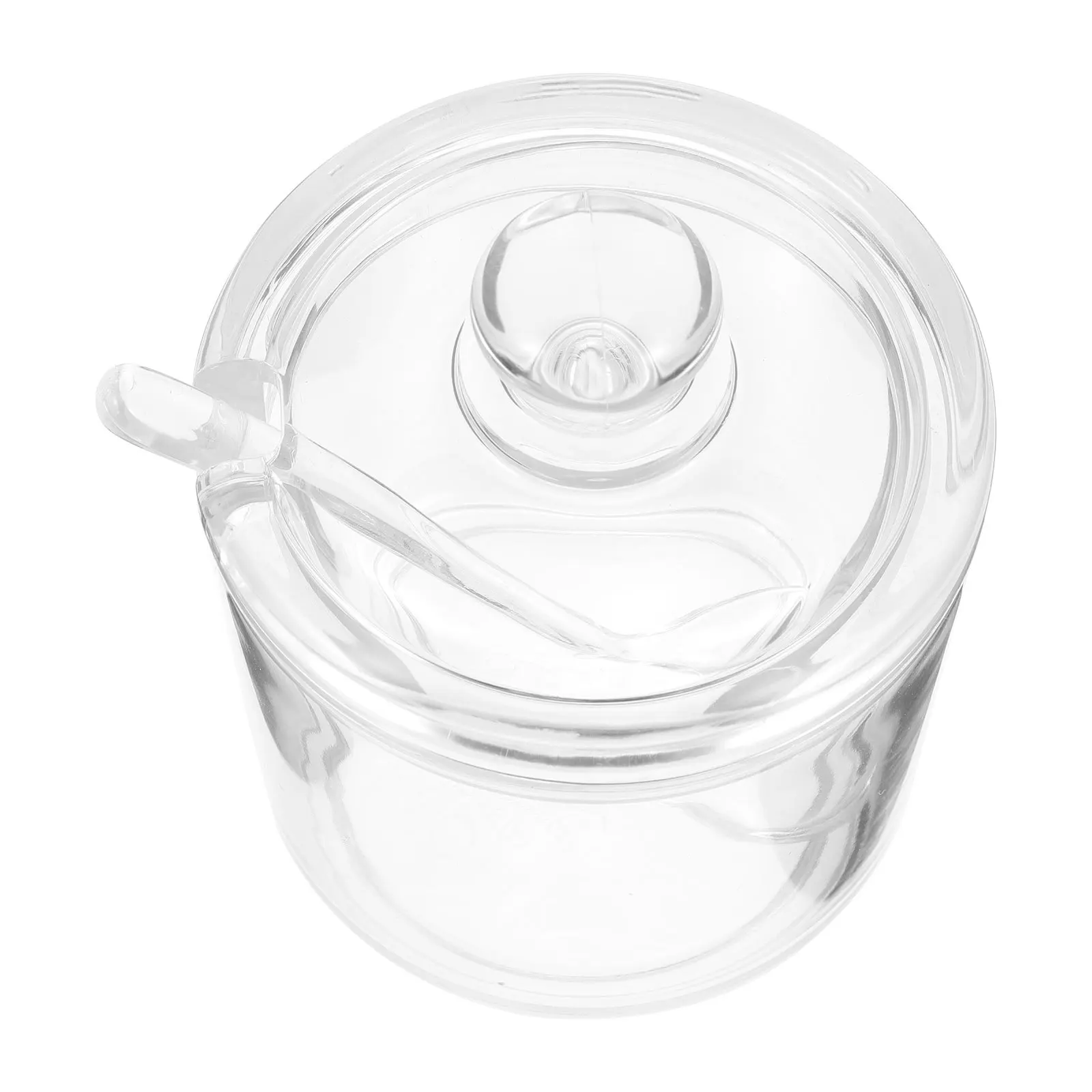 Juego de tarros de condimentos acrílicos, almacenamiento de especias, sal, azúcar, contenedor de condimentos de cocina, tarro de azúcar transparente para el hogar, 1 Juego