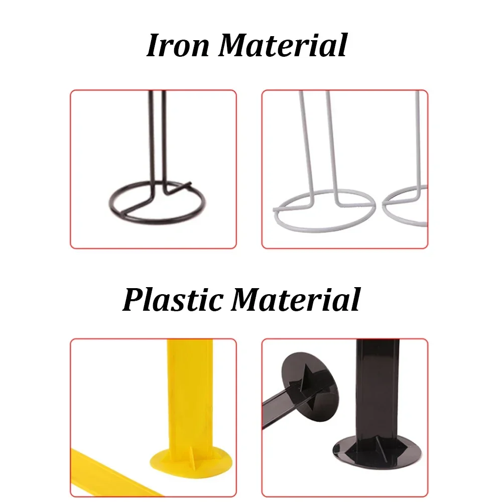 Soccer Training Cones Holders Easy to Carry Soccer Cones Stand Iron Plastic Sturdy Agility Sports Marker Carriers Storage Racks