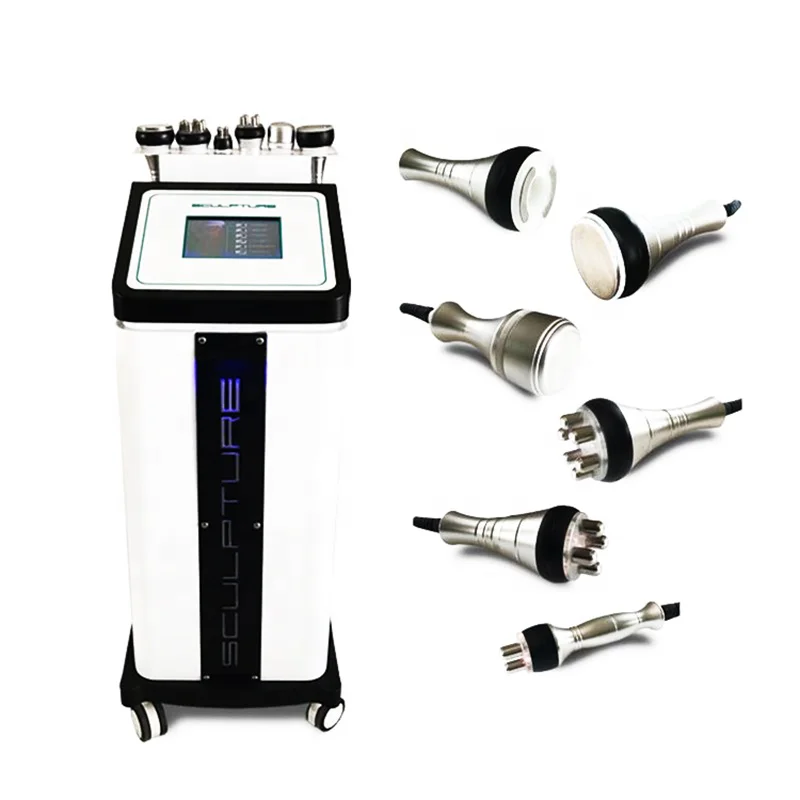 Professional Multi-function Vertical Slimming Machine 6 In 1 Vacuum Cavitation 80K Tenderizing Skin Beauty Weight Loss Equipment