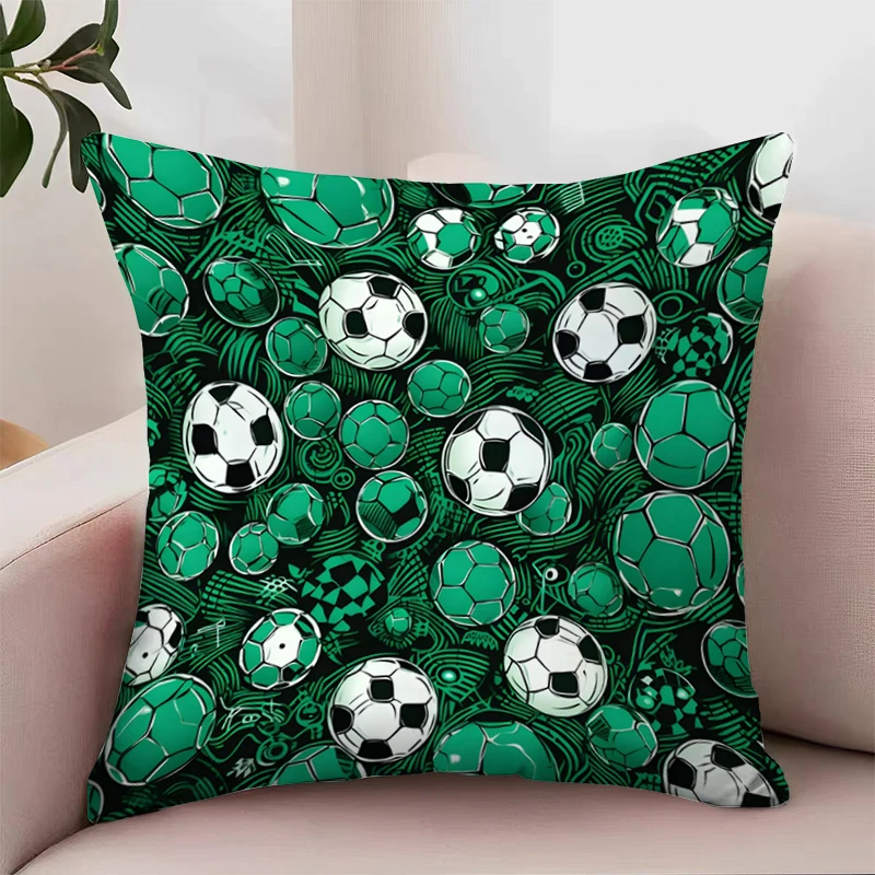 

I Love Football Home Decor Bed Pillowcases Decorative Pillow Cover 45x45 Pillowcase 40*40 Cover for Living Room Cushions Cushion