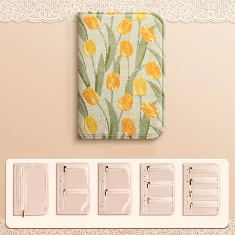 Butterfly Flower Pattern Jewelry Storage Bag Anti-oxidation Grid Storage Jewelry Organizer Space Saving Multi-layer