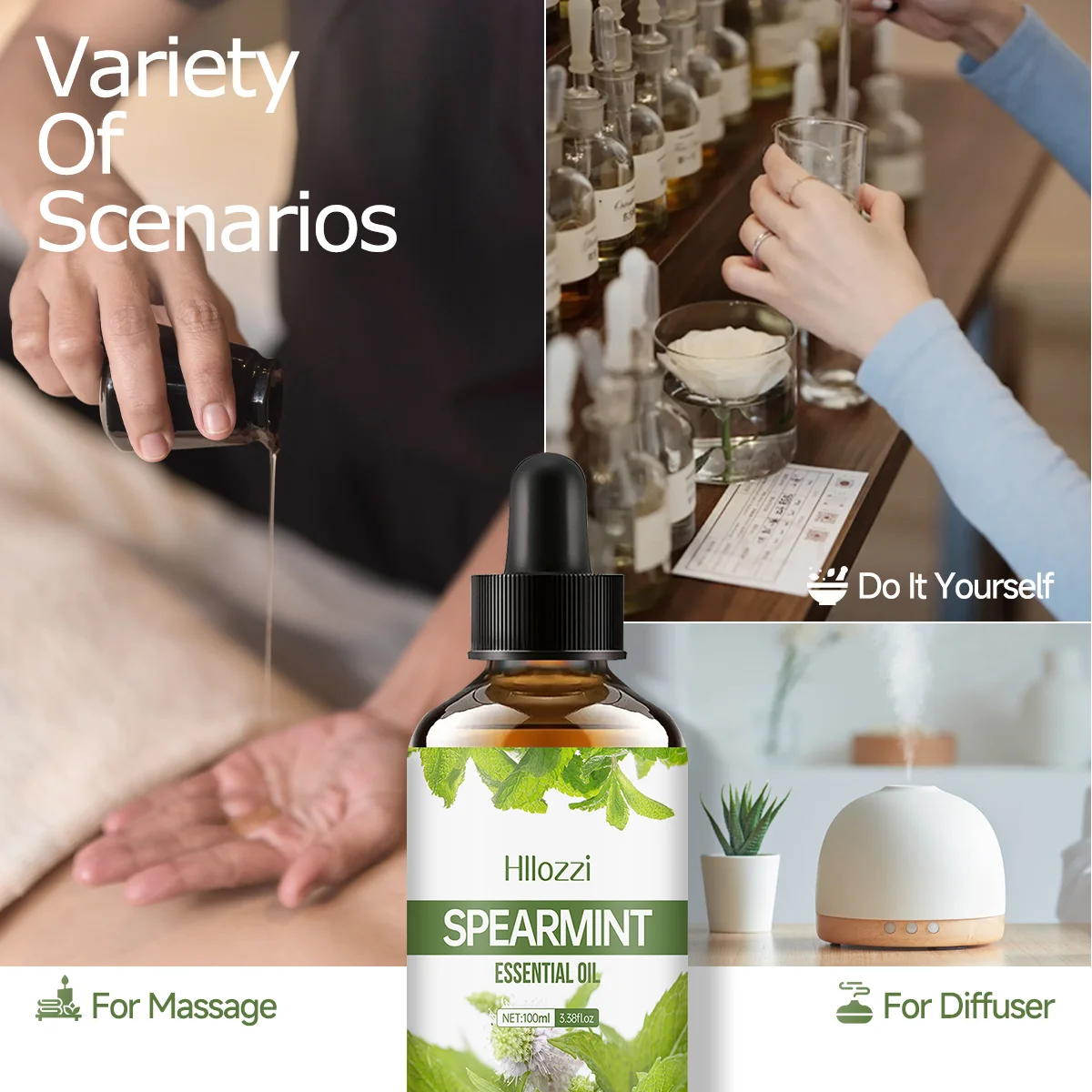 زيت النعناع العطري، خالي من الكحول، مناسب لزيت التدليك، زيت عطري للعلاج العطري، تذكار للعطلات