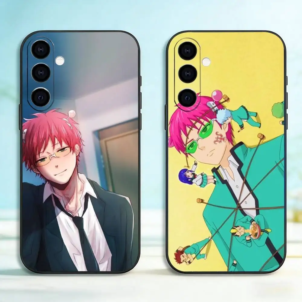 Kusuo Saiki  Phone Case For Samsung Galaxy A73,A72,A71,A70,A53,A52,A51,Soft Silicone Black Cover