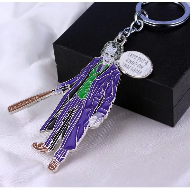 DC 애니메이션 캐릭터 주얼리 조커 키체인 남녀 가방 장식 패션 개성 트렌드 창의적이고 멋진 선물