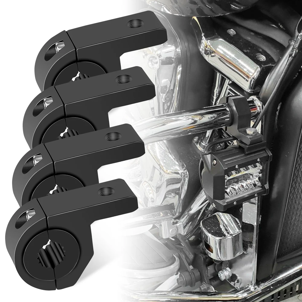 Motorrad LED Scheinwerfer klemmen Halterungen Rohr klemmen halterung Kit für Motorrads trahler oder Nebels chein werfer Motorrad zubehör