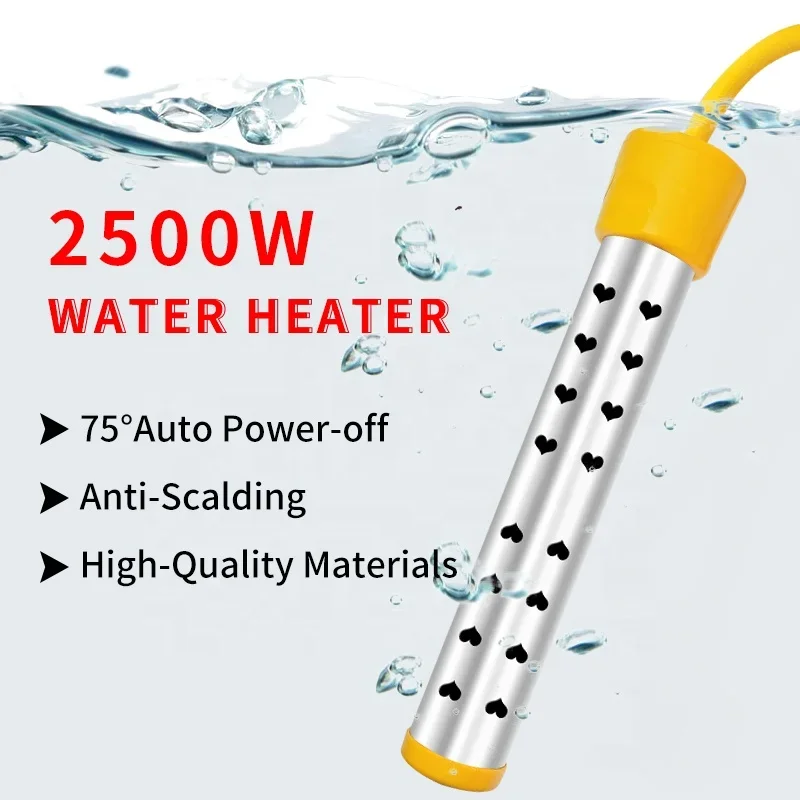 Portable Immersion Suspension 2500W 220V Floating Boiler Water Heating Element Bathroom Swimming Pool Electric Heater