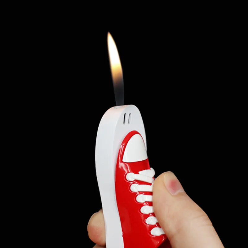 

Новая надувная зажигалка в форме обуви, мини-зажигалка-брелок, аксессуары для сигарет, праздничные подарки