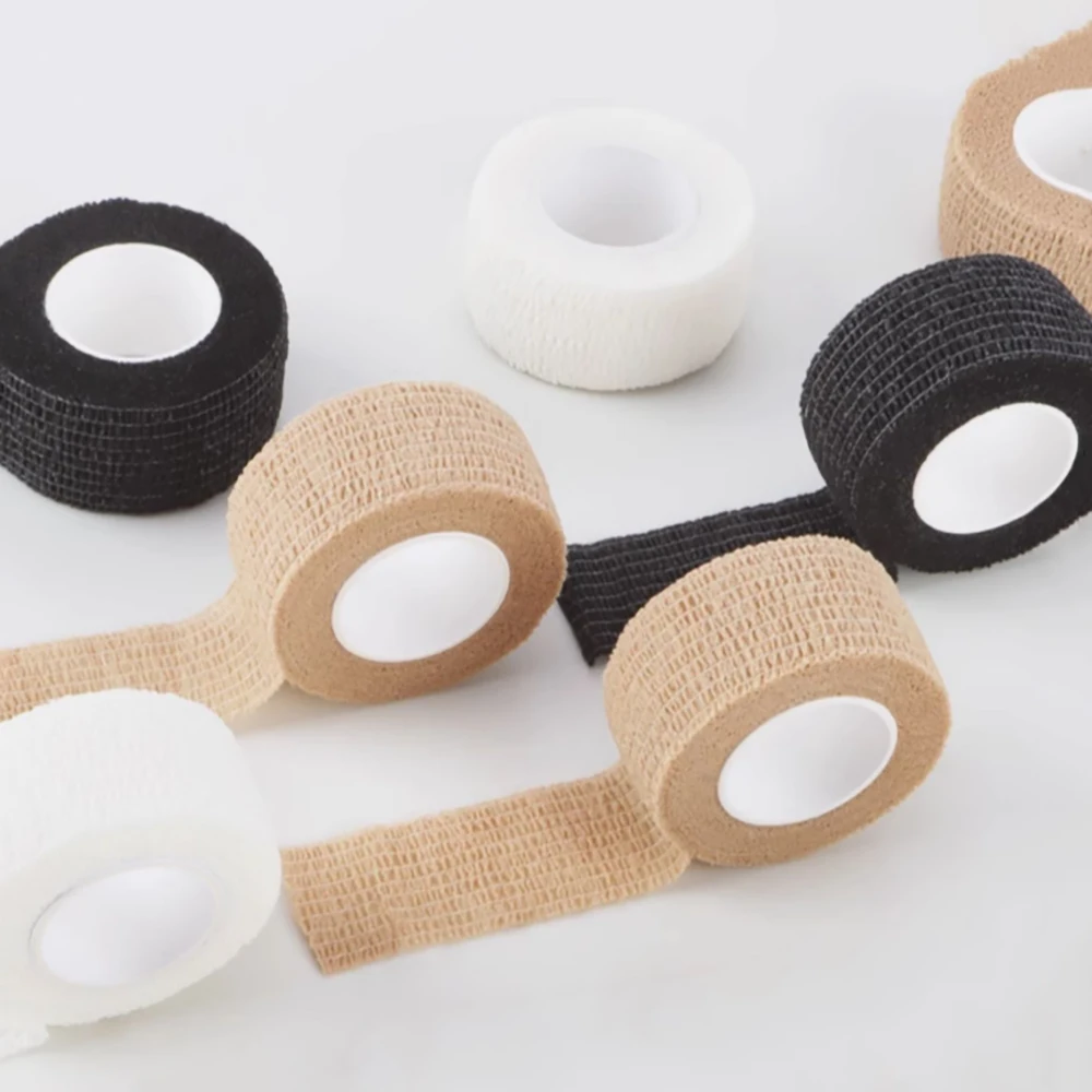 

Width 25mm(2.5CM) Elastic Bandage Self-Adhesive Wrapping Tape Machine Instrument Anti Slip Heat-Insulating Sweat Absorbing Tape