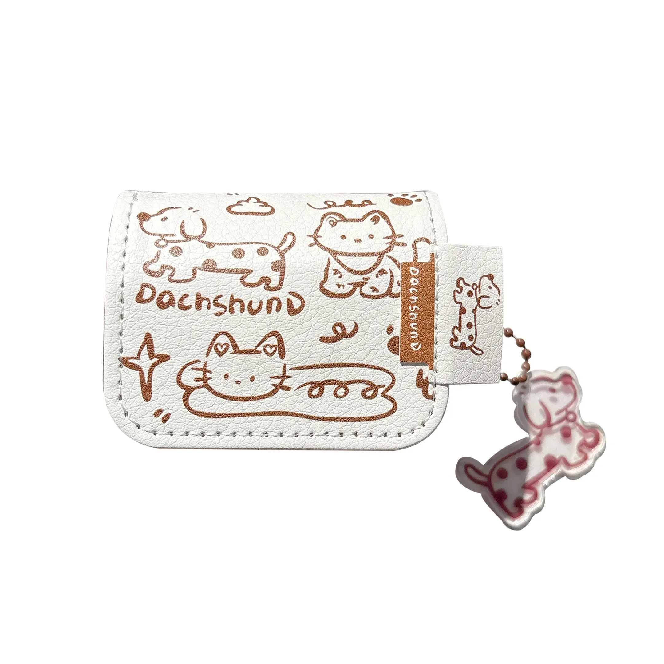 Cute Cartoon Dachshund Dog for Xiaomi Redmi Buds6 Pro Cat Soft Leather Pendant Case Cover For Redmi Buds 6 Pro 6 Lite 4 Active