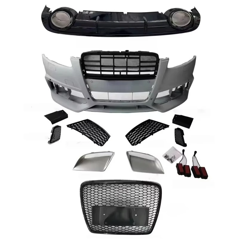 

Комплект обвеса STLF для Audi A6 C6 2005-2011: Обновление до стиля RS6 (решетка радиатора, бампер, обвес). Передний бампер + диффузор.