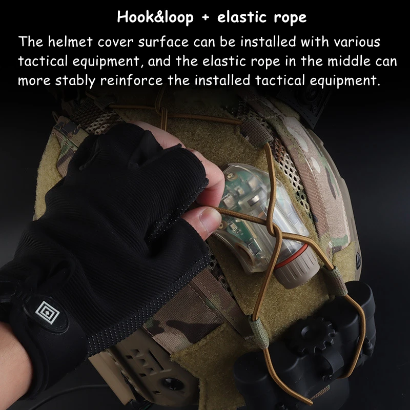 Fundas casco táctico FAST SF high cut transpirables para airsoft - imagen 4