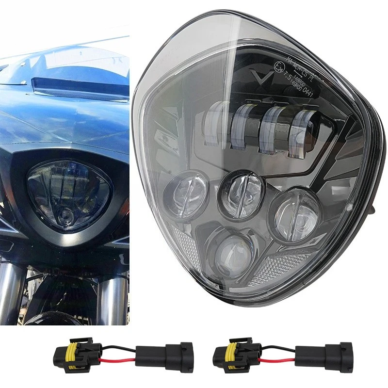 For Motorcycle LED Headlight Assembly Fit Victory Vegas Victoria American Cruiser Modified Headlamp Parts