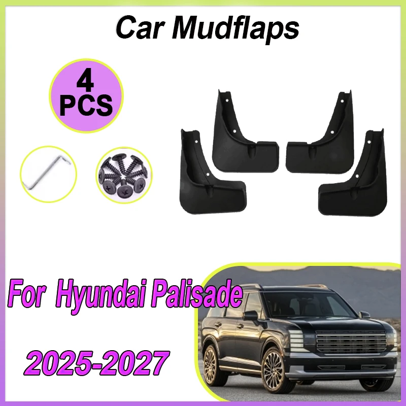 

Car Mudguards For Hyundai Palisade Calligraphy XRT MK2 2025-2027 Anti-splash Mud Flap Guard Fender Splash Wheels Car Accessories