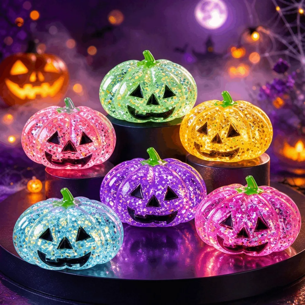 Halloween Slow Rising Dumpling Squeeze Squishy Toy Cute Stress Relief Soft Kawaii Toy Halloween Holiday Fidget Toy Gift