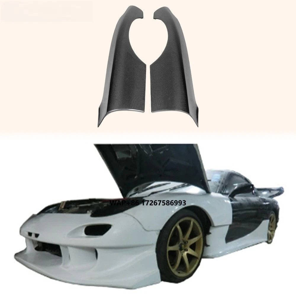 

For Mazda RX7 FD FD3S RE-GT Style Carbon Fiber Front Bumper Fender Replacement