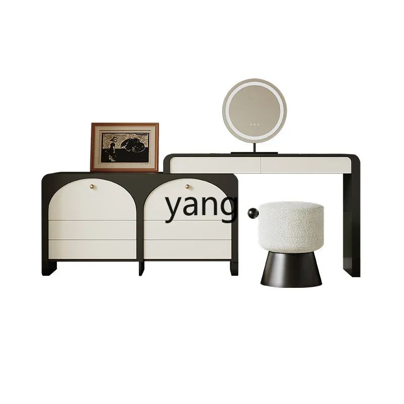 LH wooden chest dresser integrated bedroom bedside retractable makeup table high sense