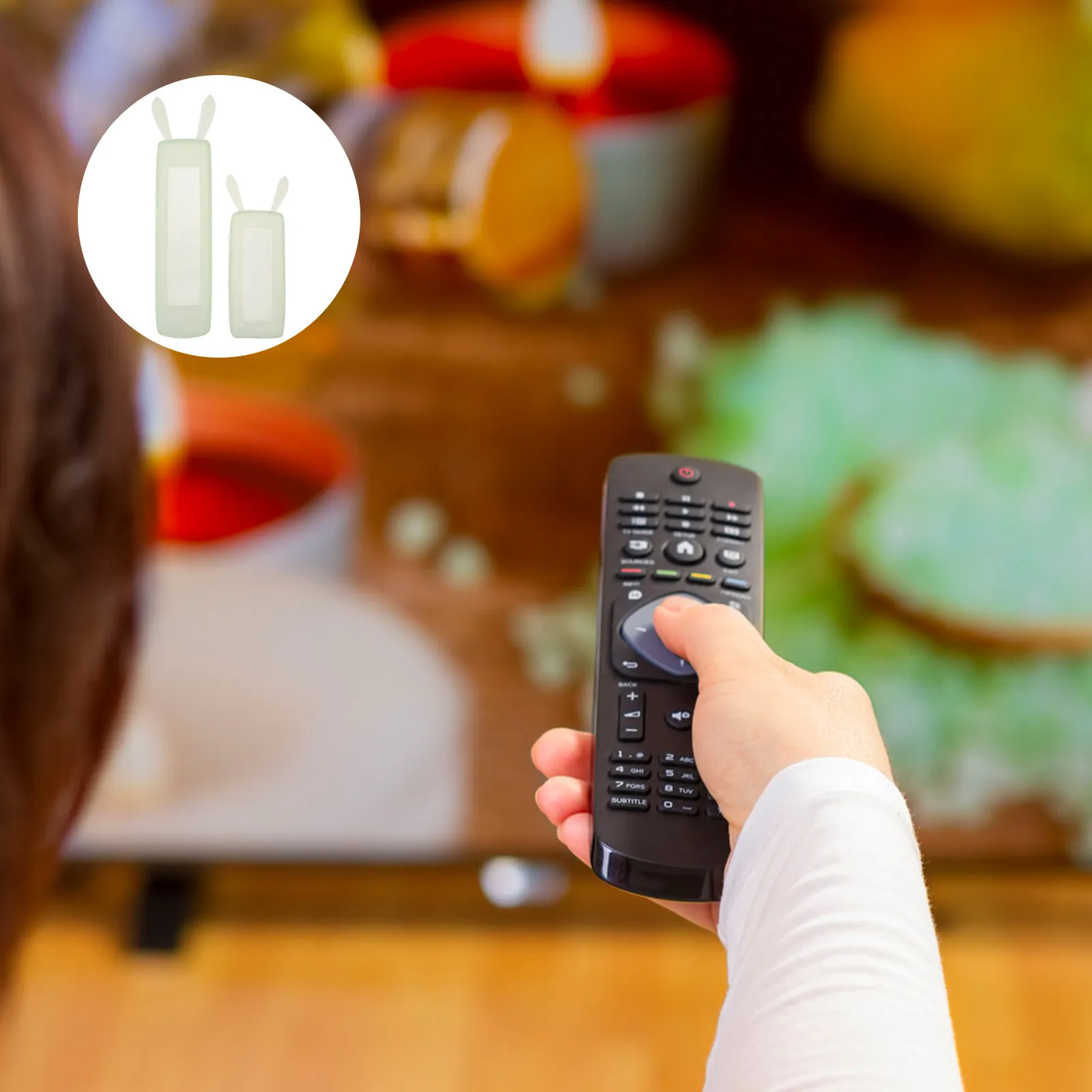 

Водонепроницаемый чехол для пульта дистанционного управления, 4 шт., силиконовый, с защитой от падений, светящийся дизайн, удобный в использовании, для гостиной