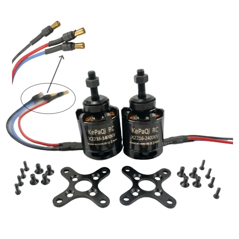 KePaQi X2216 Motore brushless di alta qualità per aeroplani modello RC 1400KV 2400KV Applicazioni di aeroplani 3D