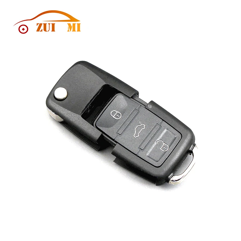 Key Shell For Volkswagen VW POLO Tiguan Passat B5 B6 Golf EOS Scirocco Jetta MK6 Octavia 2/3/4 Bottons Car Key Case Key Housing