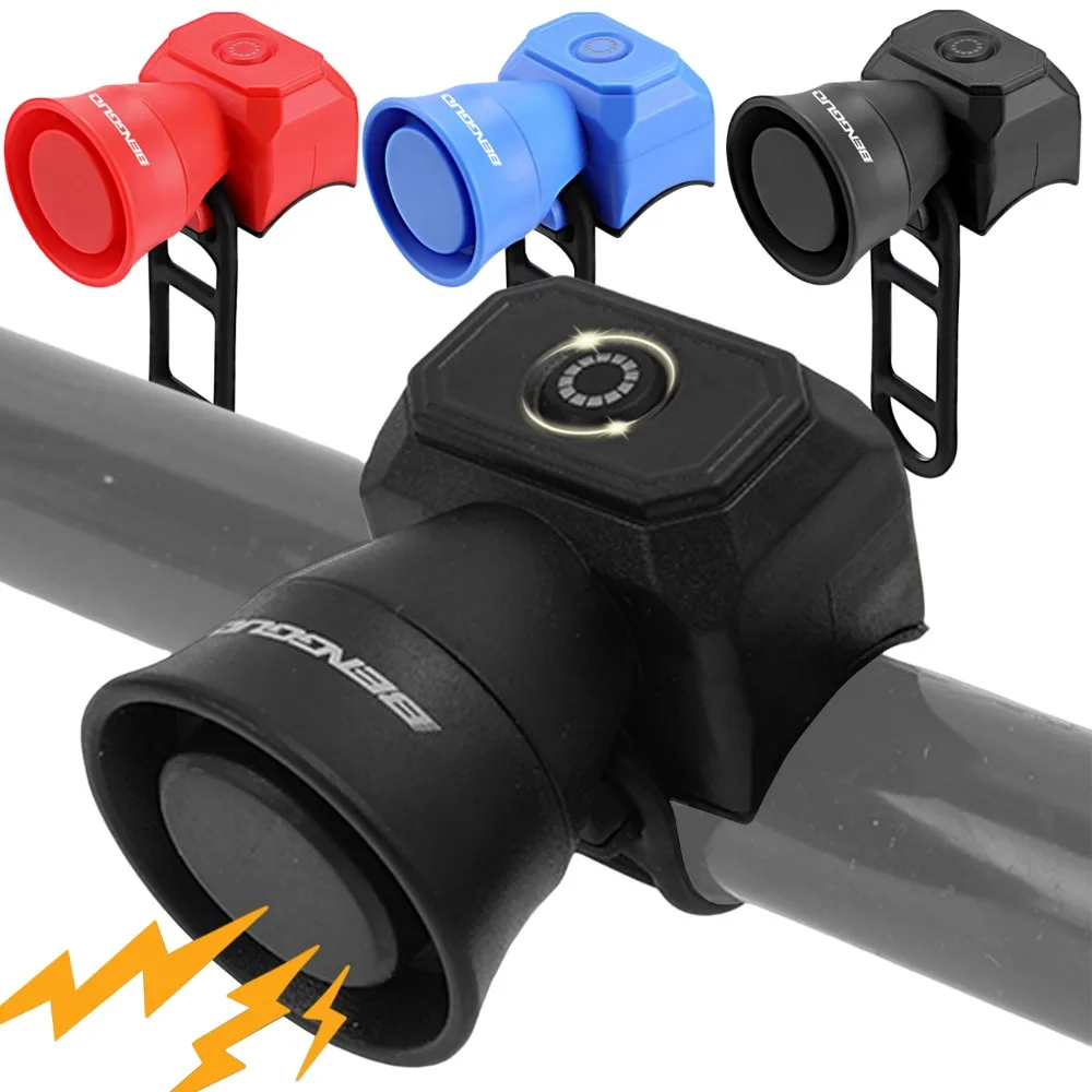 

Громкий велосипедный звонок, водонепроницаемый перезаряжаемый предупреждающий сигнал безопасности, звуковой сигнал для горного велосипеда, электронного велосипеда, 5 моделей, звуковой сигнал, велосипедное оборудование