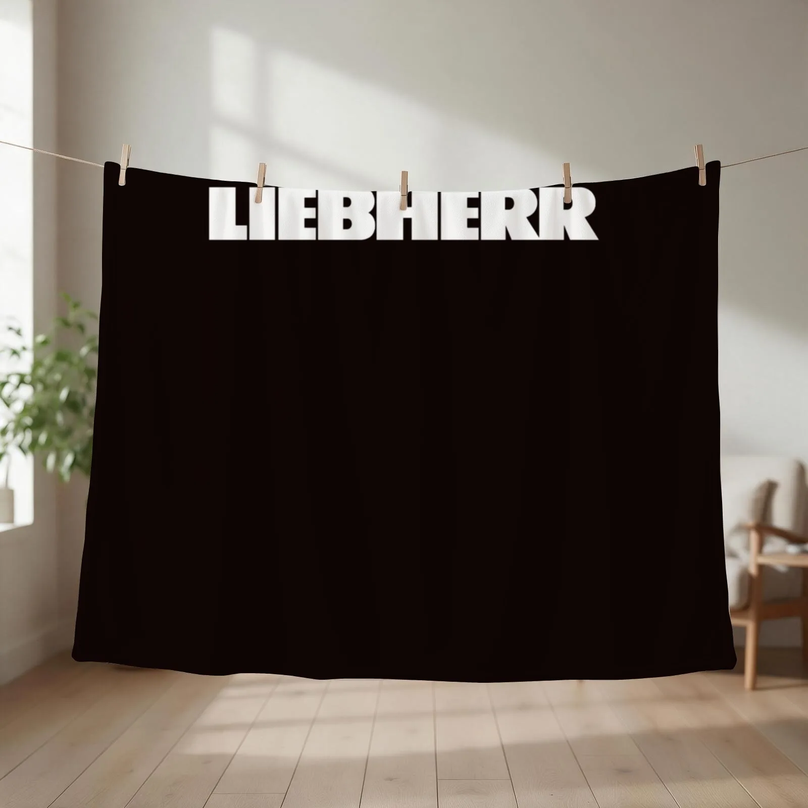 Best seller liebherr merchandise essential t shirt Throw Blanket couch cozy soft plush fuzzy picnic outdoor blanket