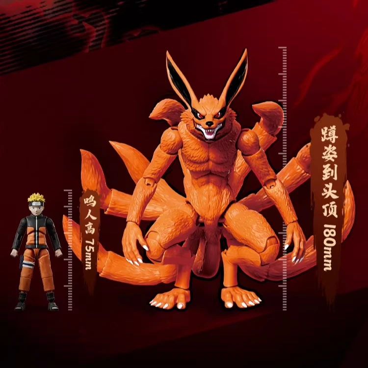 En Existencia, Blokees Naruto Edición Leyenda, Naruto Sasuke Kurama Nine Lama, Kit de Modelo, Figura de Acción con Articulaciones Móviles, Juguete Coleccionable