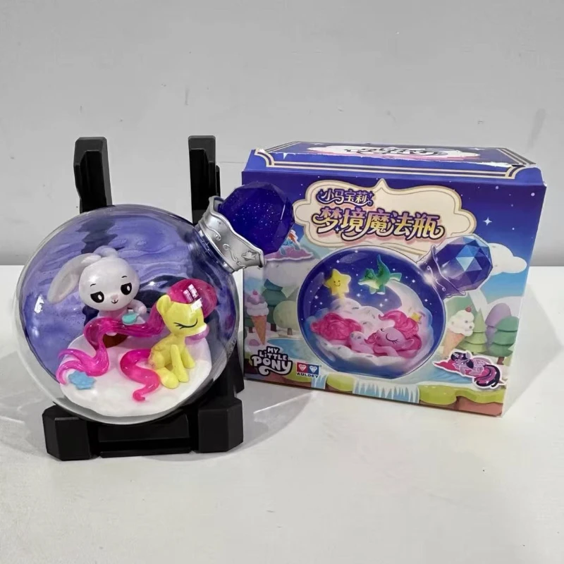 

My Little Pony Blind Box Dream Magic Drift Bottle Series Fluttershy Rarity Rainbow Dash Applejack Pinkie Pie Model Toy Kid Gifts