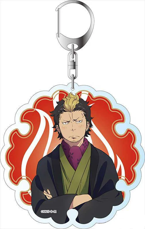 Anime Fans Gifts Charm Blue Exorcist Kyoto Saga Big Key Ring HD Character Mini Acrylic Keychain Ornament Series About 6cm