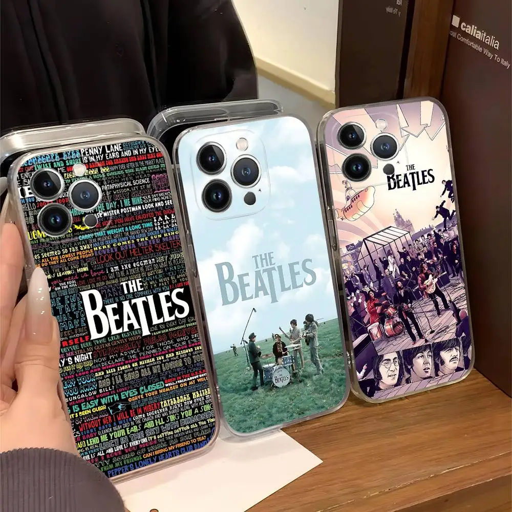 Rock-The-B-Beatles Phone Case For IPhone 11 12 13 14 15 16 17 Pro Max Plus Transparent Back Cover