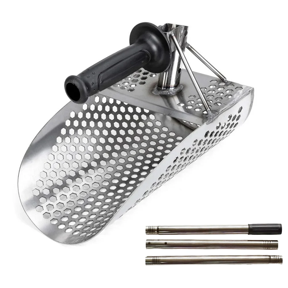 

Efficient Sand Sifting Equipment Detachable Sand Scoop Beach Metal Detecting Quick Assembly Three Or Four Section Handle