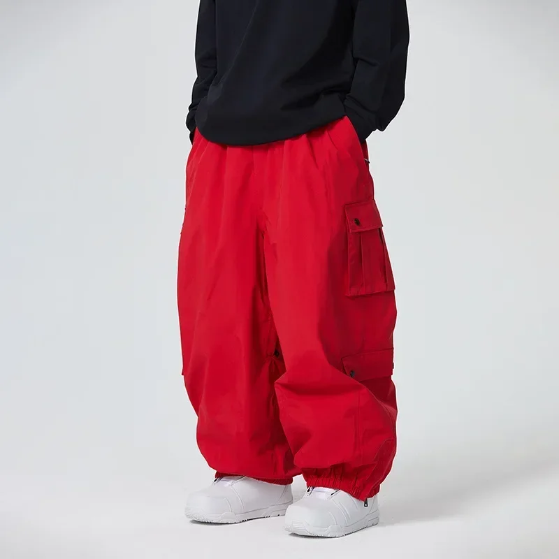 Pantalones de Snowboard para hombres y mujeres, ropa de nieve, pantalones de esquí, impermeables, a prueba de viento, cálidos, completamente,