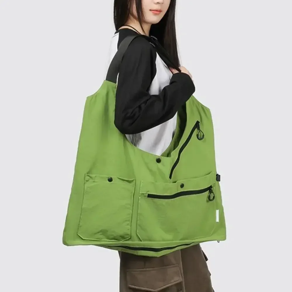 Nylon-Wickeltasche, wasserdichte, tragbare Westentasche im Casual-Stil, mit mehreren Taschen, Utility-Westentasche – Detail 8