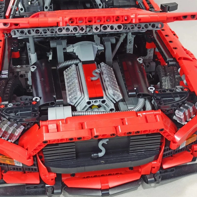 K135 Shelby GT500 Model 1:8 Super Sports Fast Racing Car Technical Mustang Vehicle Building Blocks Bricks Toys Children Gifts