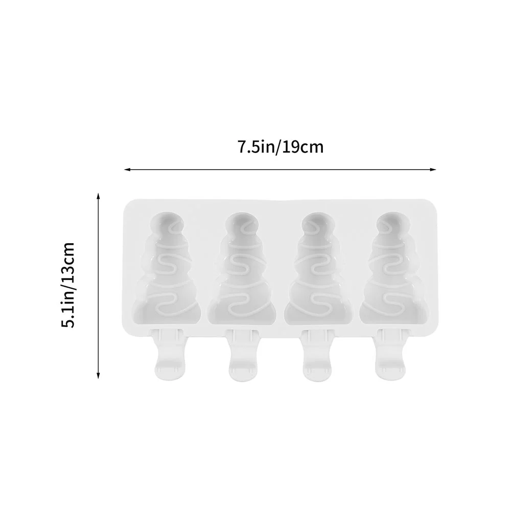 Ice Cream Molds Christmas Popsicle Popsicles Light Grey Silica Gel DIY Silicone Mould